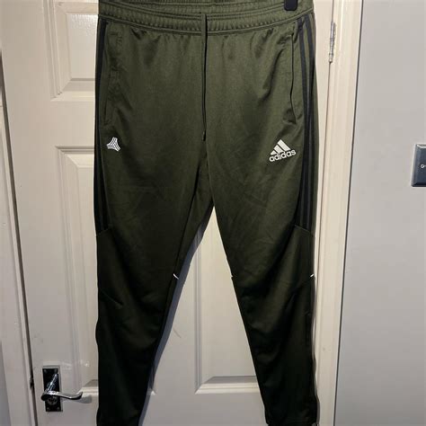 khaki Adidas tracksuit